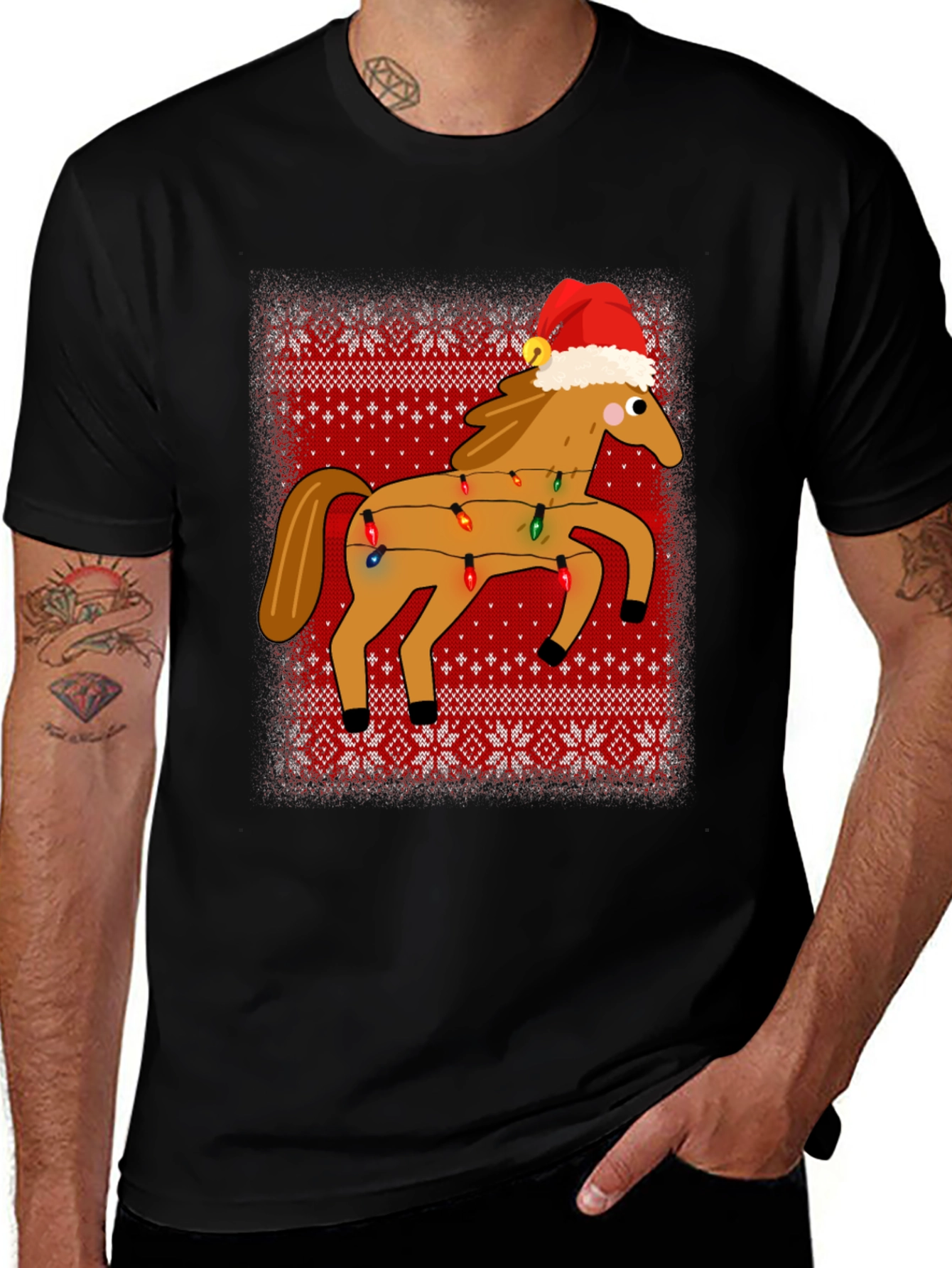 Ugly Christmas Horse T-Shirt
