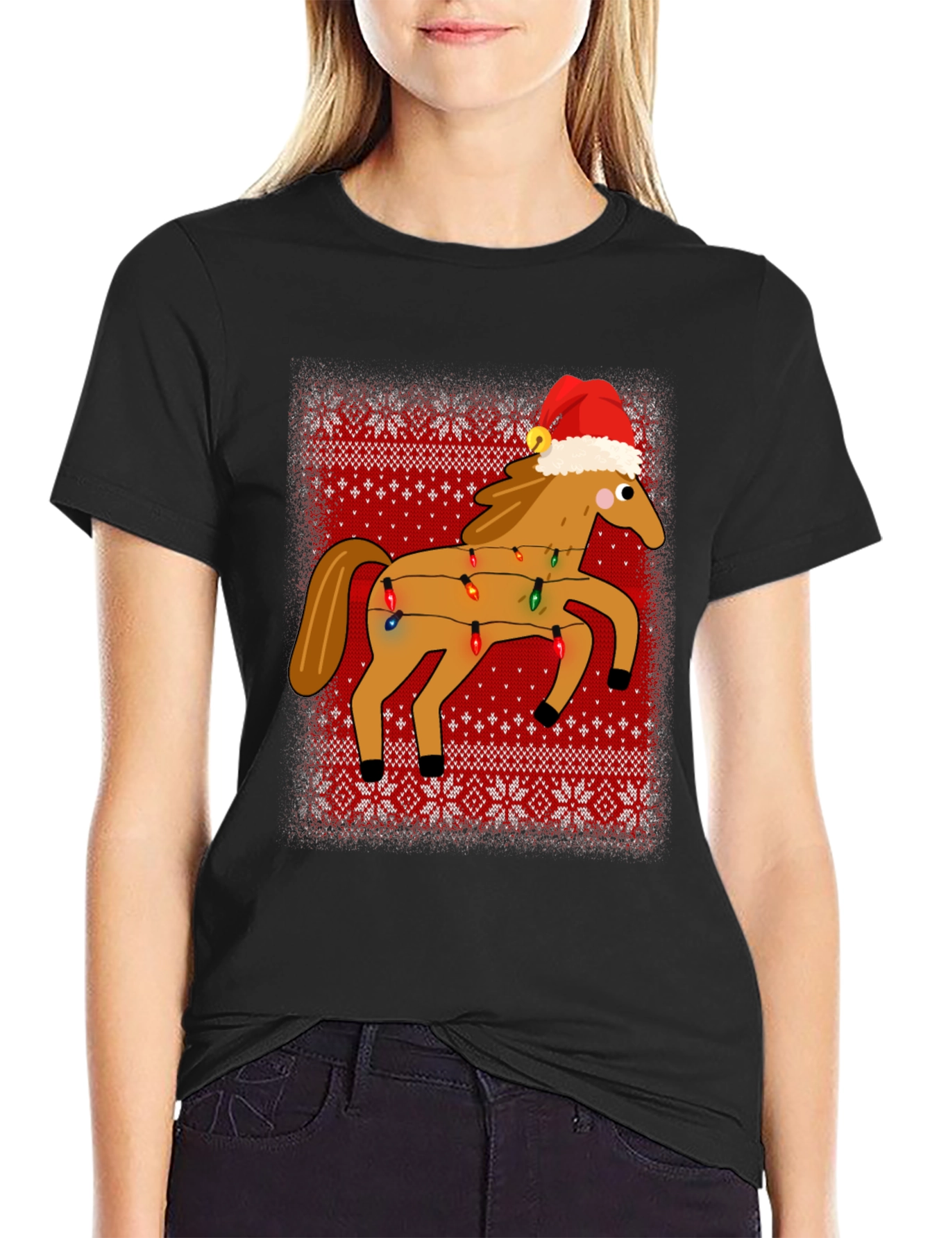Ugly Christmas Horse T-Shirt