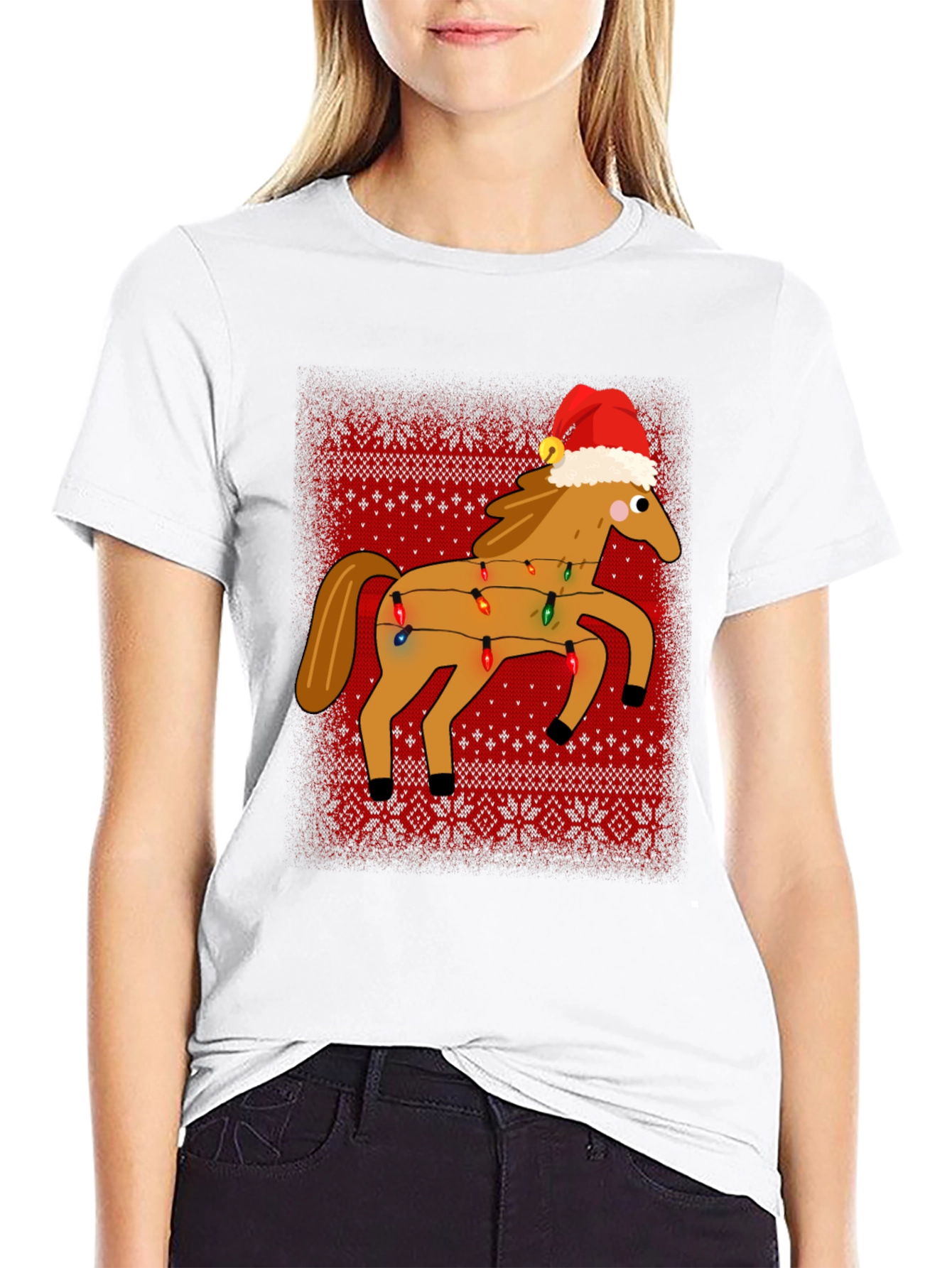 Ugly Christmas Horse T-Shirt