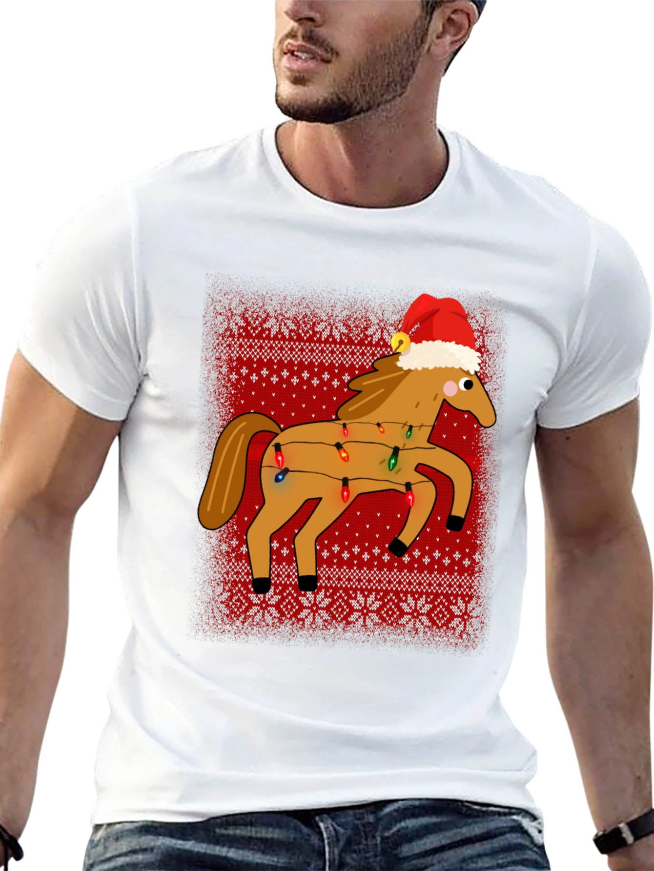 Ugly Christmas Horse T-Shirt