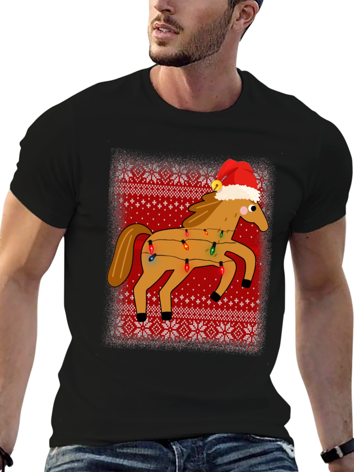 Ugly Christmas Horse T-Shirt