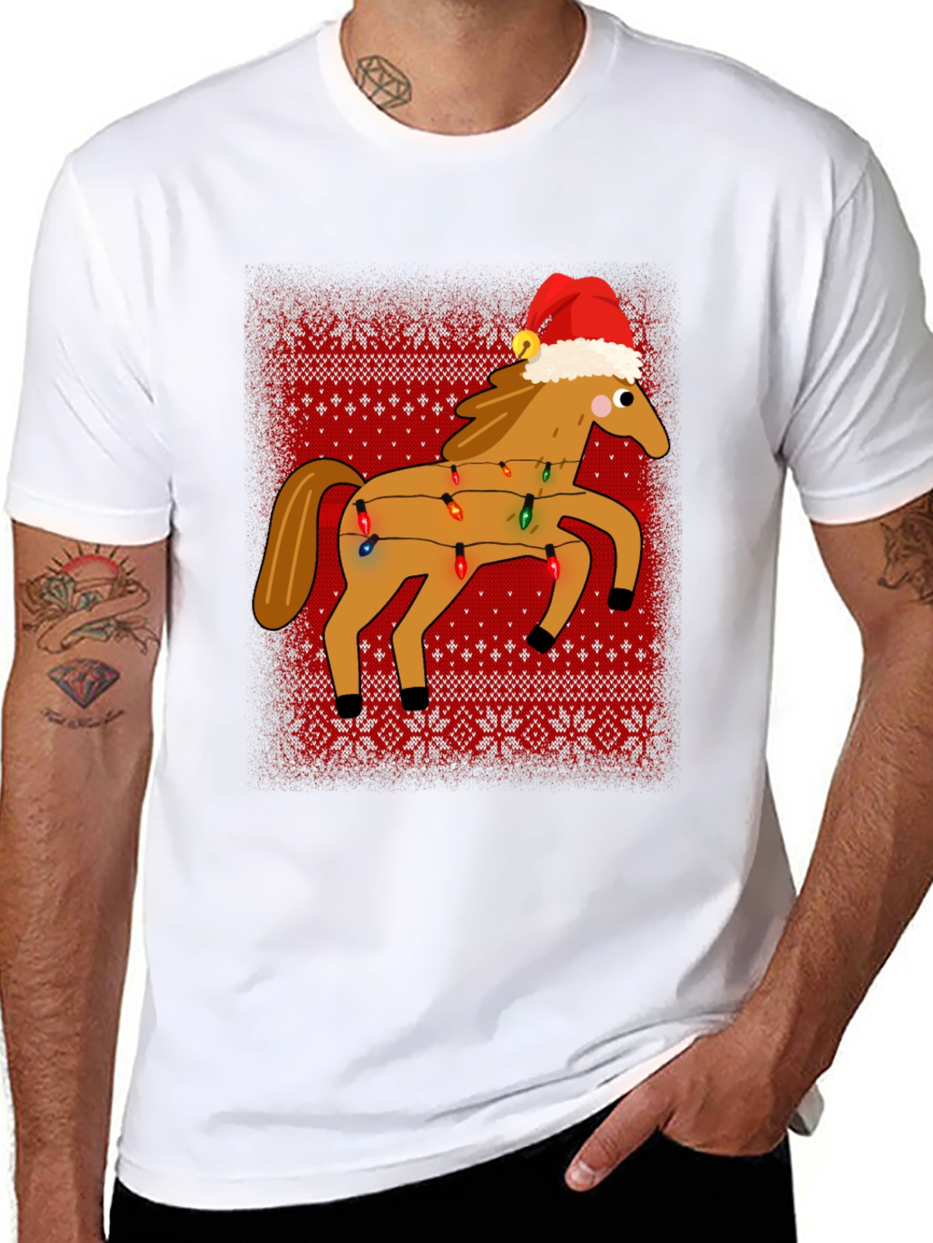 Ugly Christmas Horse T-Shirt