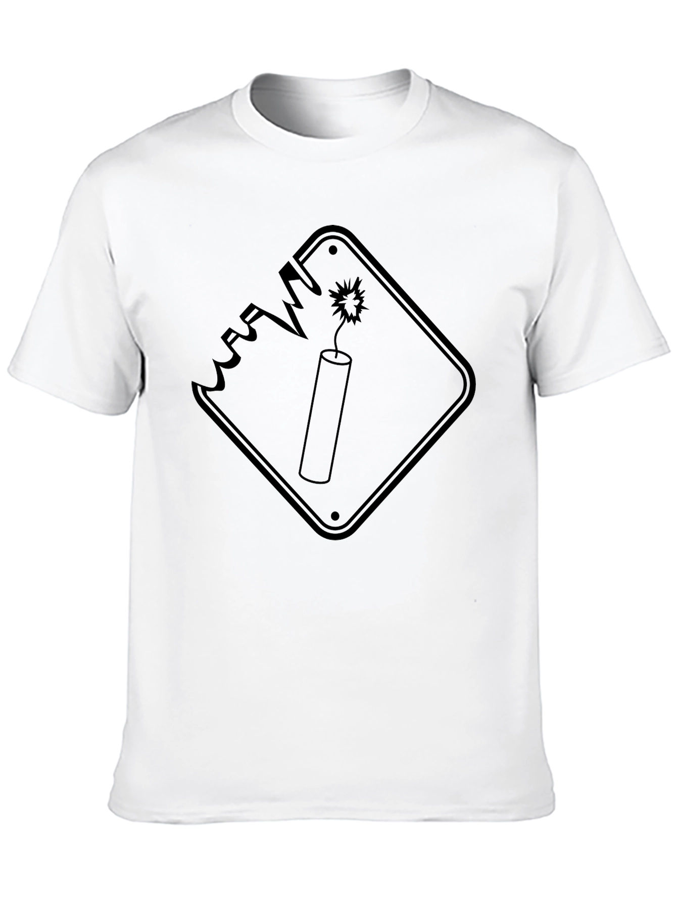 Explosive Style: Black Graphic Tee