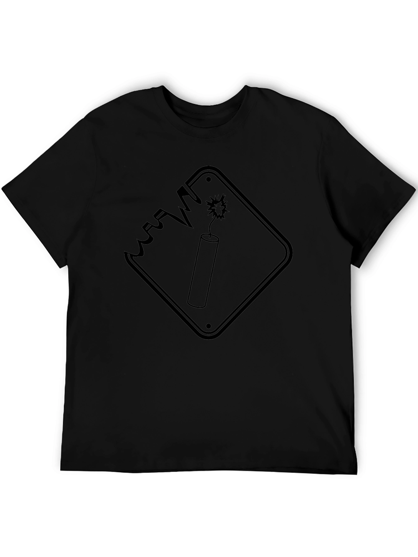 Explosive Style: Black Graphic Tee