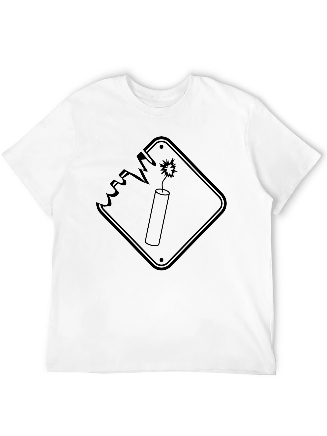 Explosive Style: Black Graphic Tee