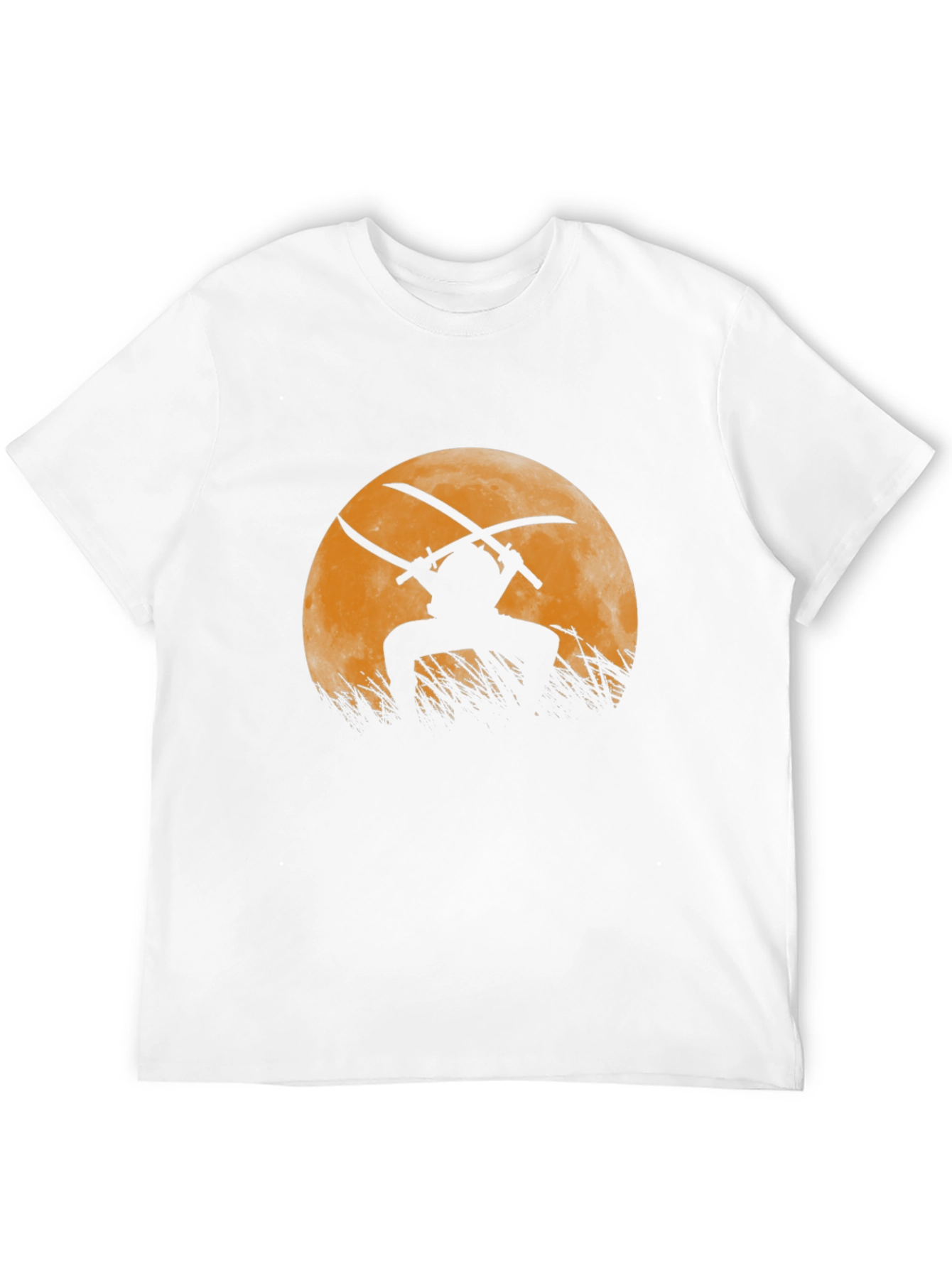 Samurai Moon Graphic T-Shirt