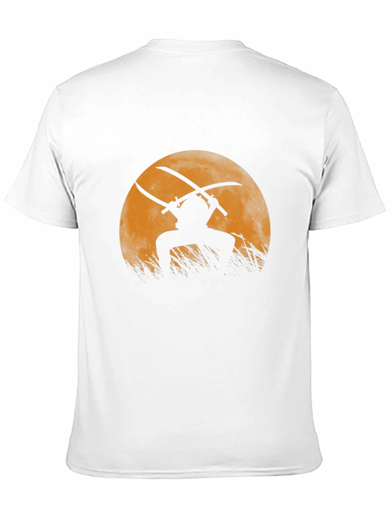 Samurai Moon Graphic T-Shirt