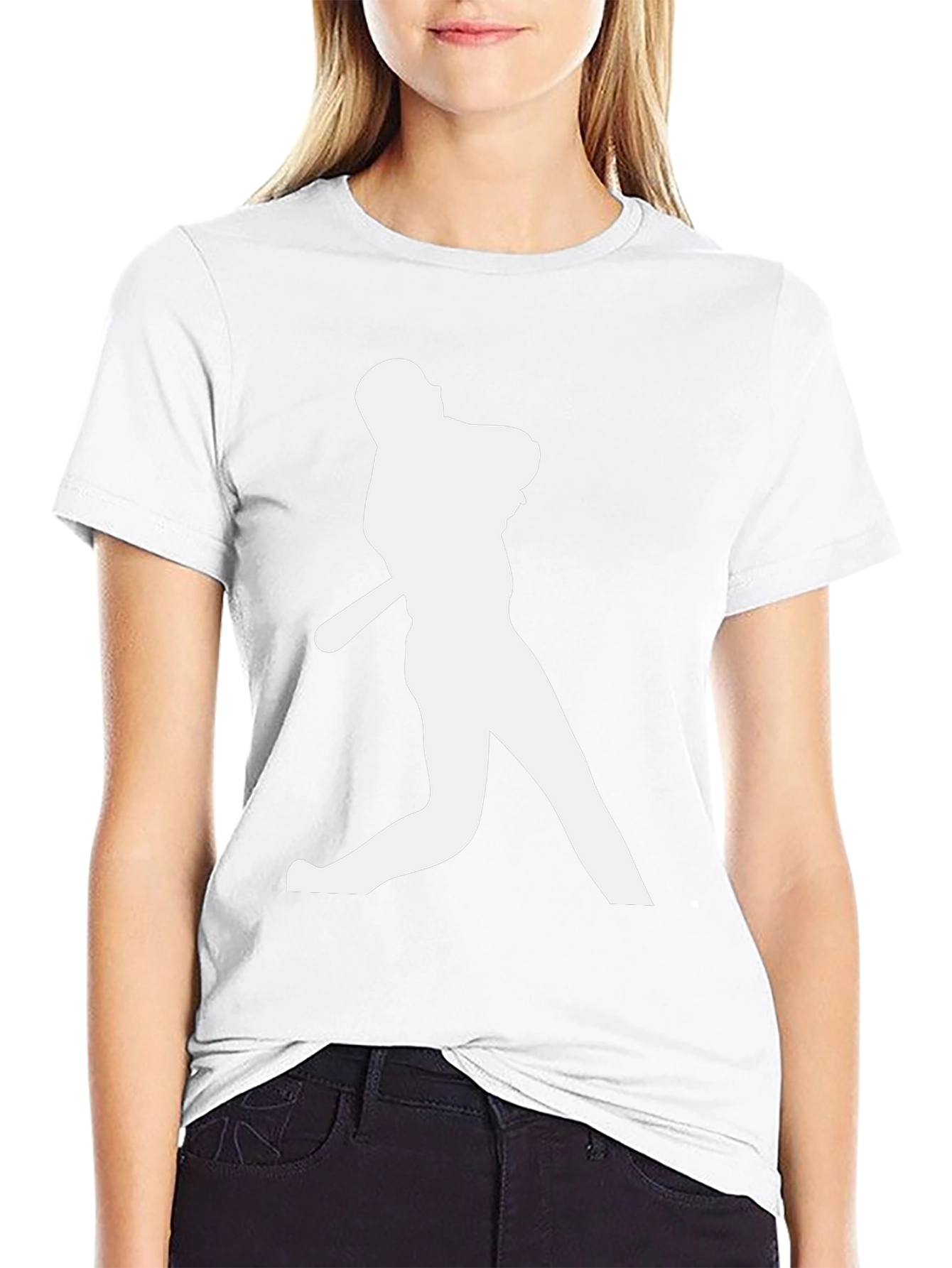 Baseball Silhouette Black T-Shirt