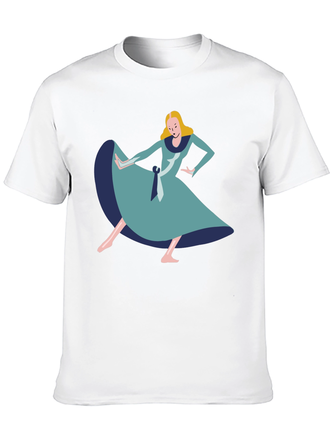 Alice in Wonderland Style Graphic Tee - Black