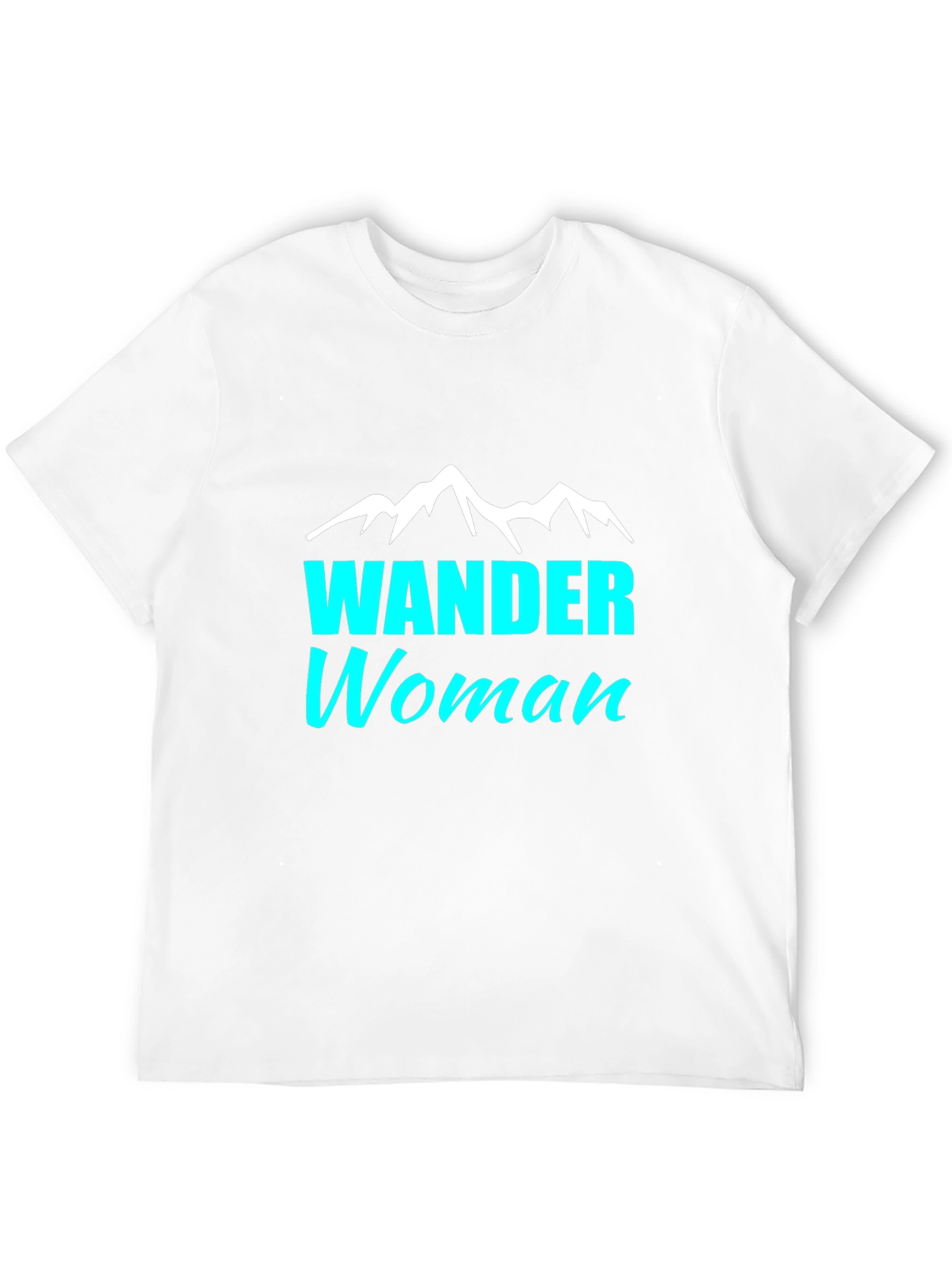 Wander Woman T-Shirt - Black Tee with Mountain Design