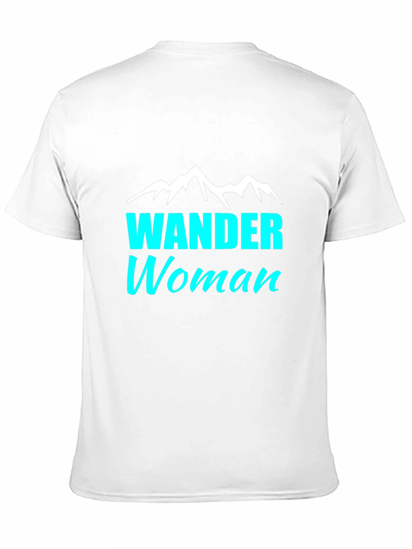 Wander Woman T-Shirt - Black Tee with Mountain Design