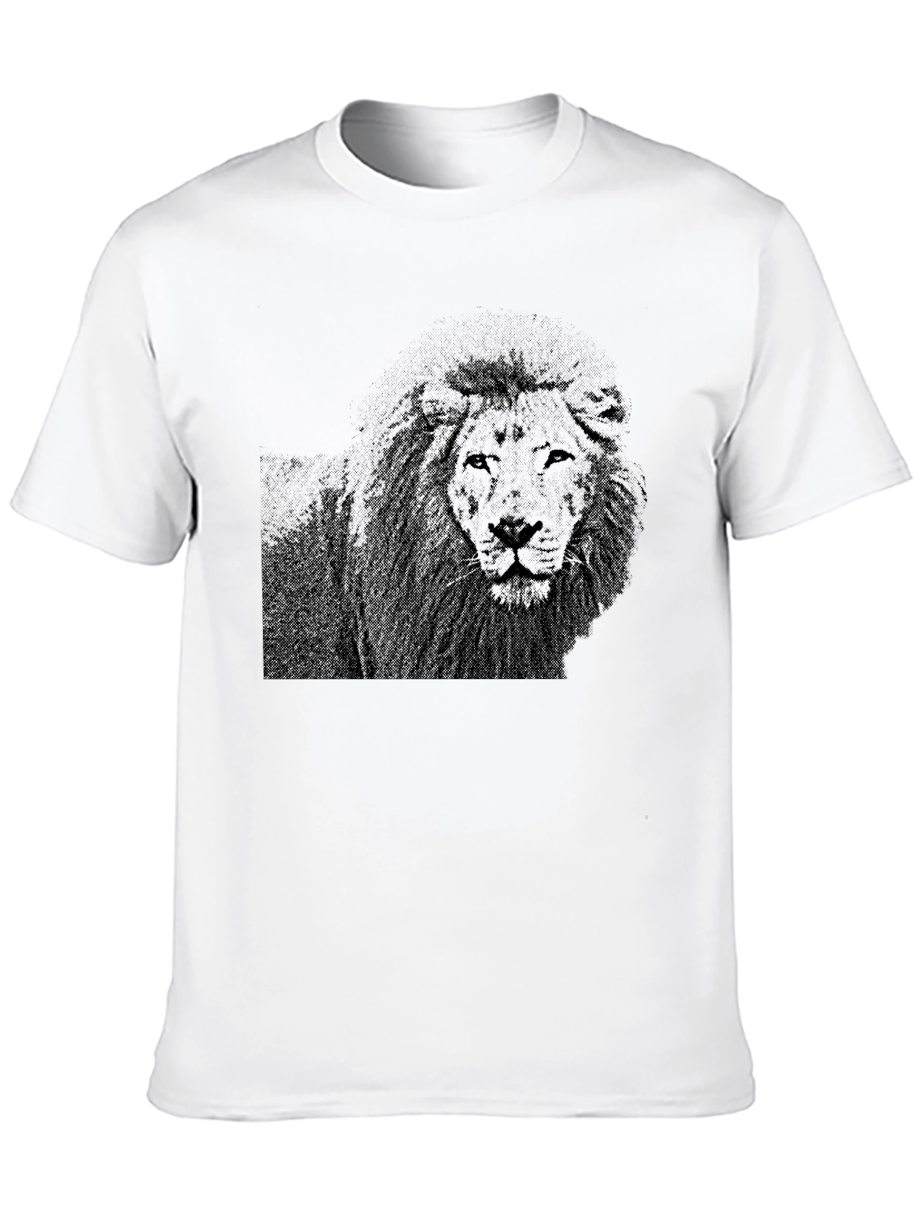 Lion Graphic Print Black T-Shirt