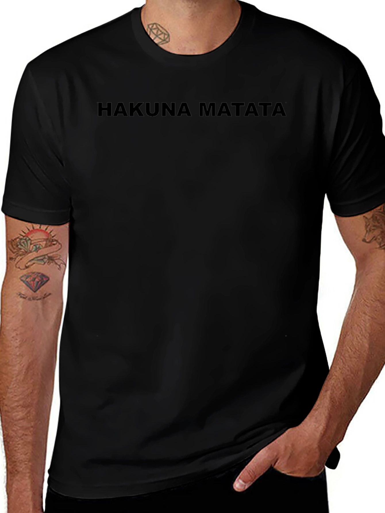 Hakuna Matata Graphic Tee - Black