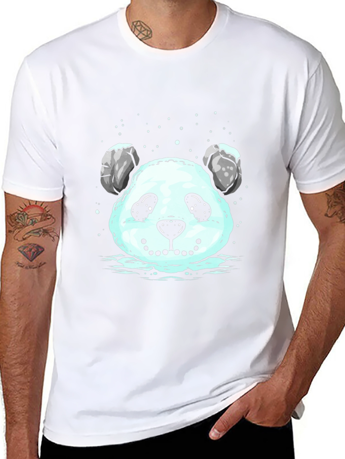 Panda Snowball Graphic Tee - Cute & Unique Design