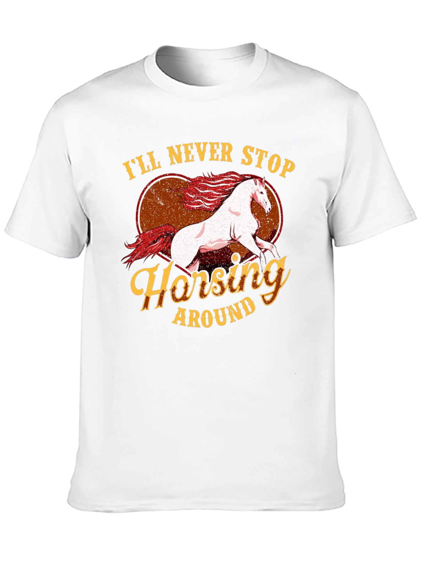 Horsey Around Black T-Shirt