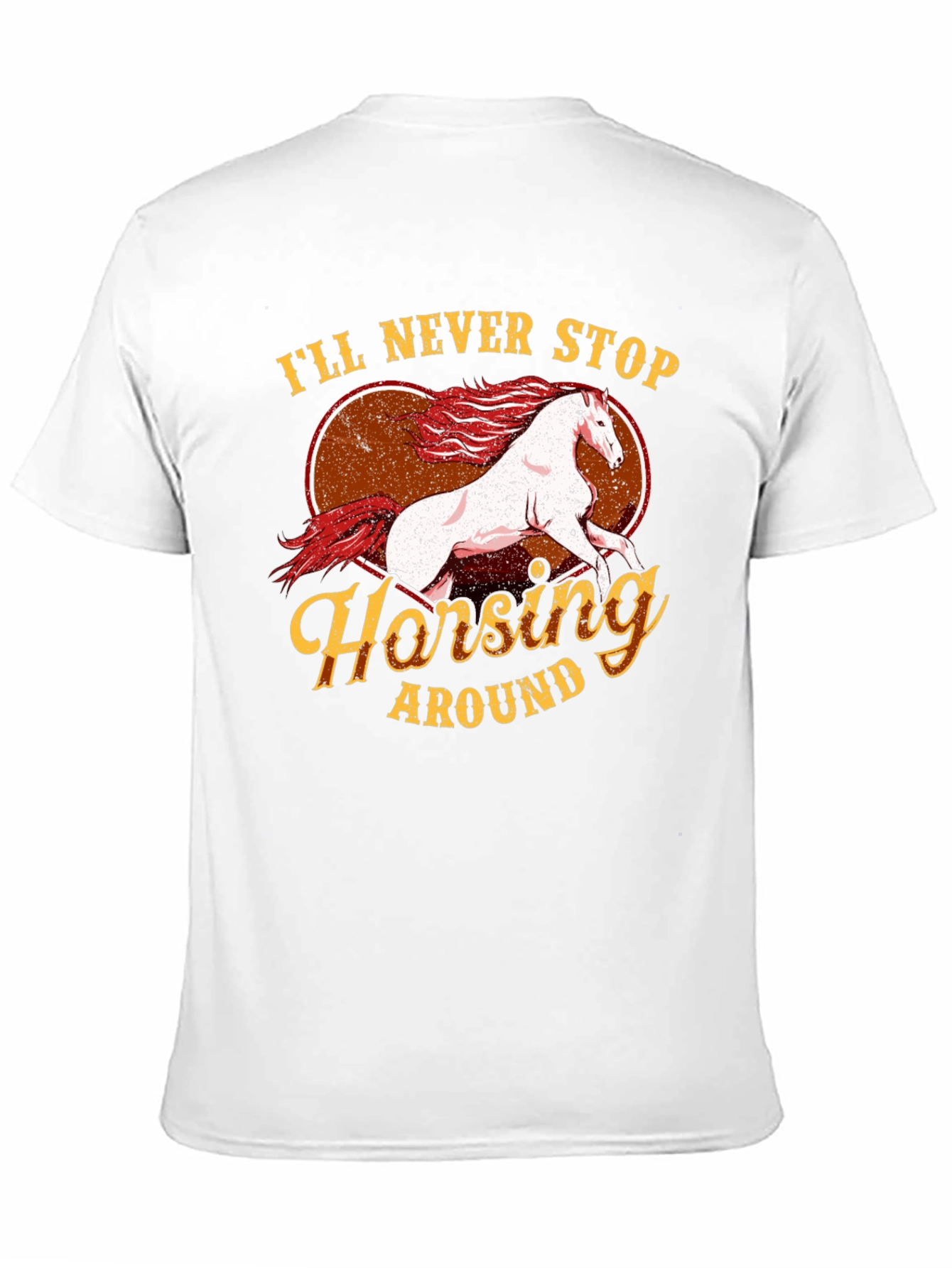 Horsey Around Black T-Shirt