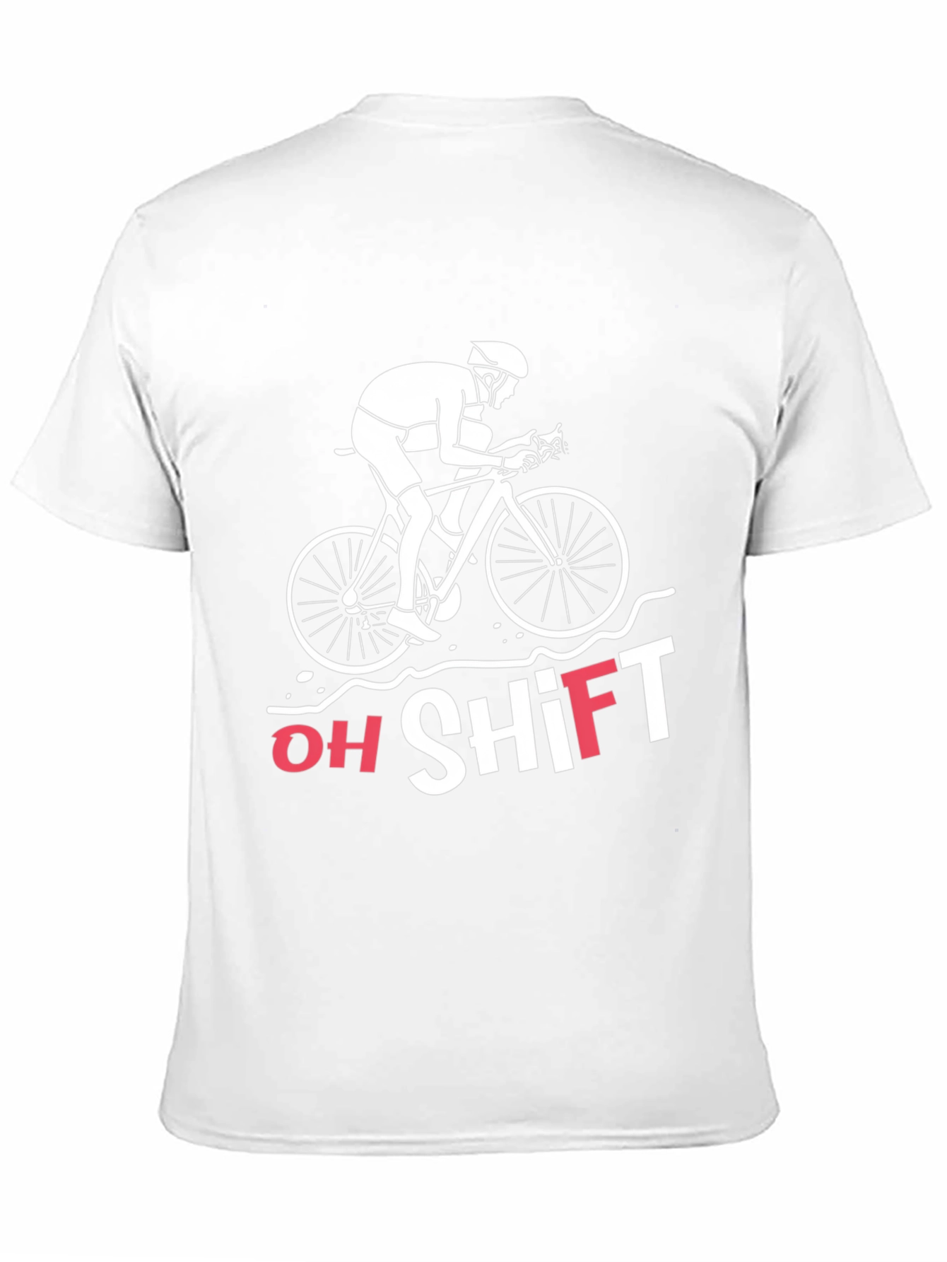 Oh Shift! Cyclist Graphic Tee - Black