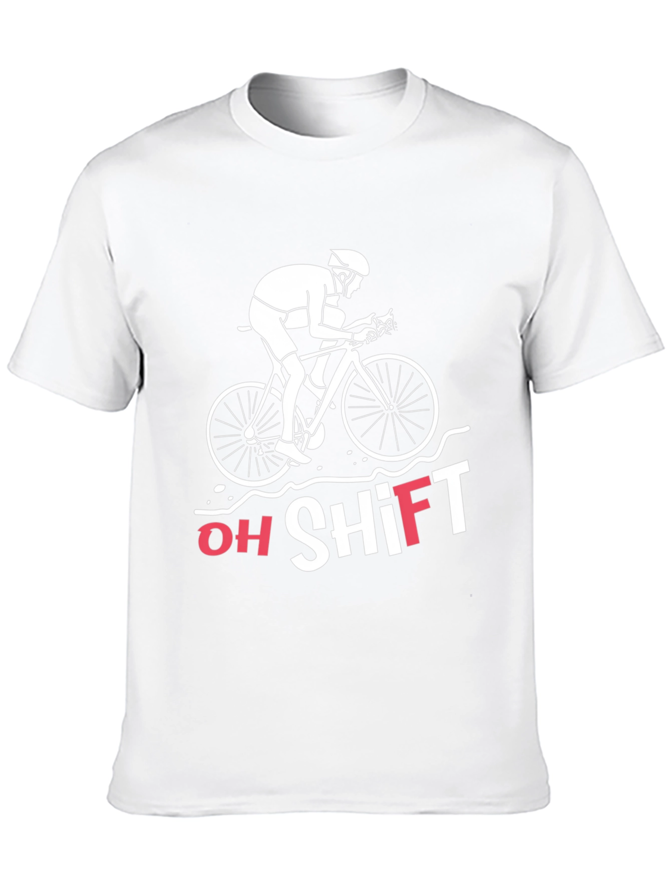 Oh Shift! Cyclist Graphic Tee - Black