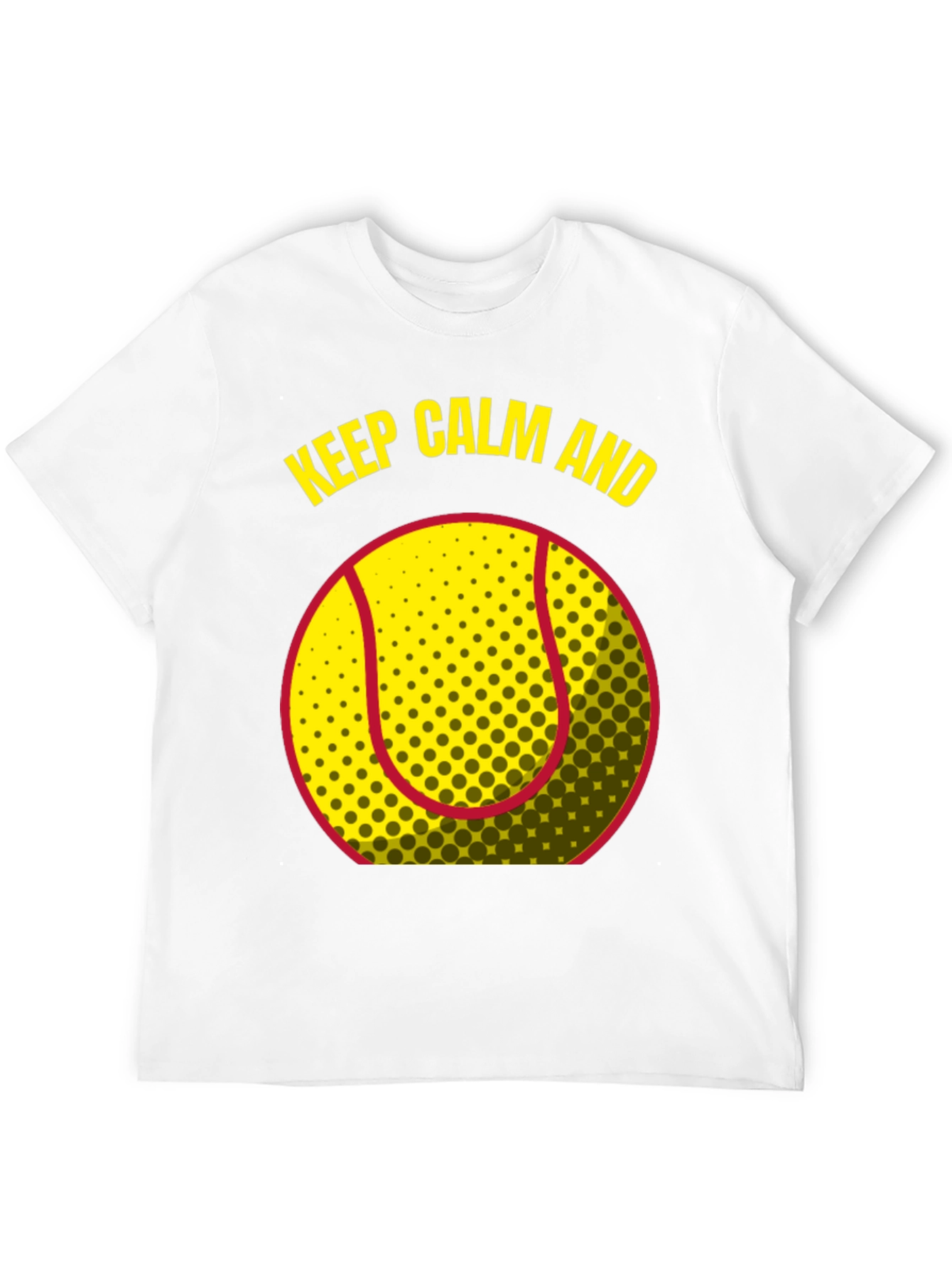 Keep Calm and Tennis T-Shirt - Black
