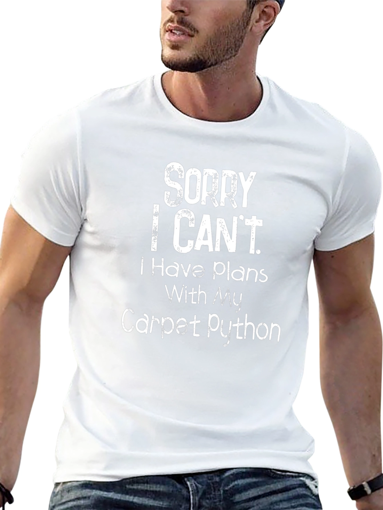 Sorry I Cant Carpet Python T-Shirt