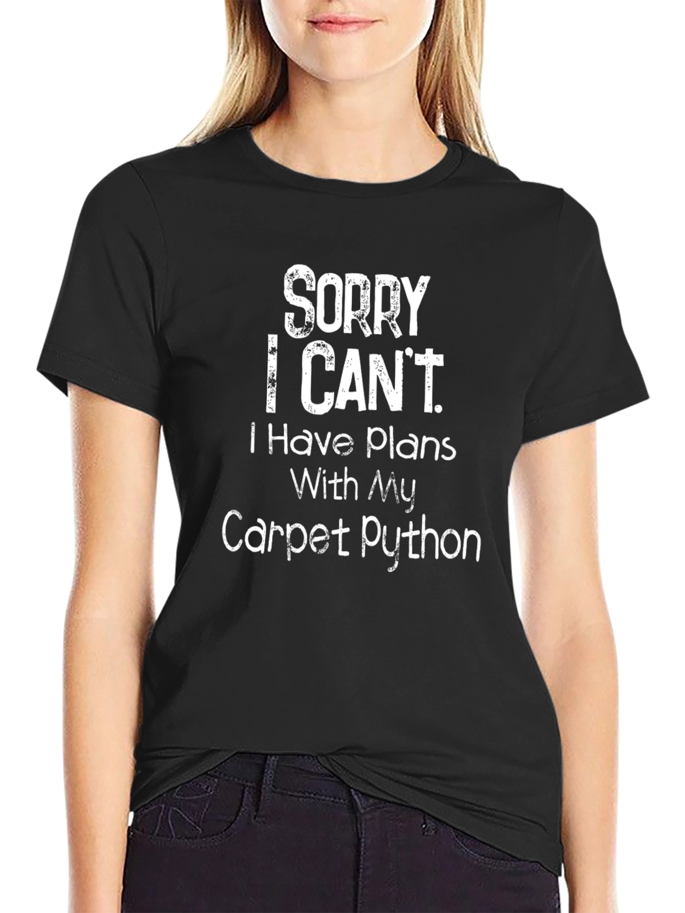 Sorry I Cant Carpet Python T-Shirt