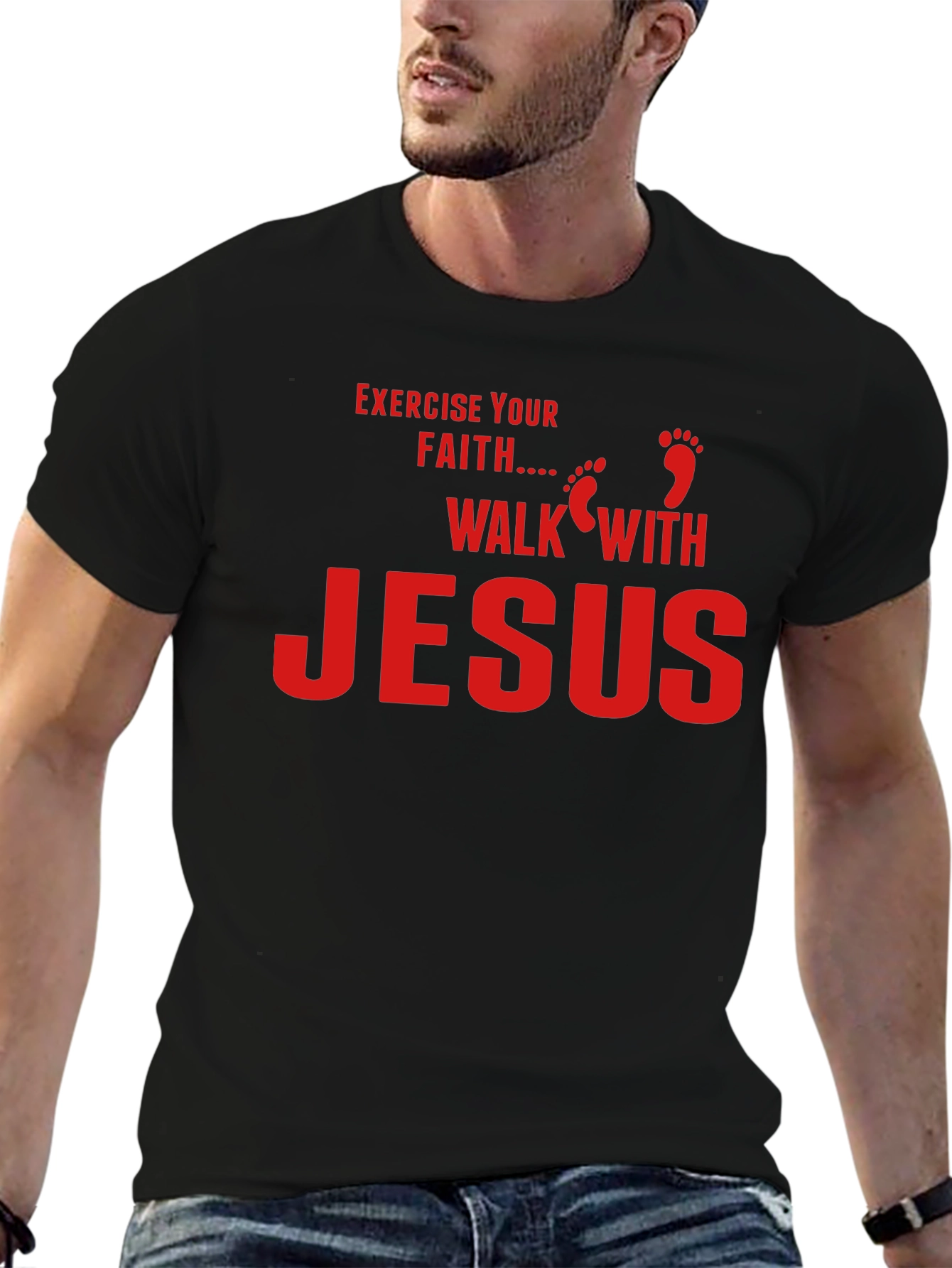 Exercise Your Faith Walk With Jesus Tee