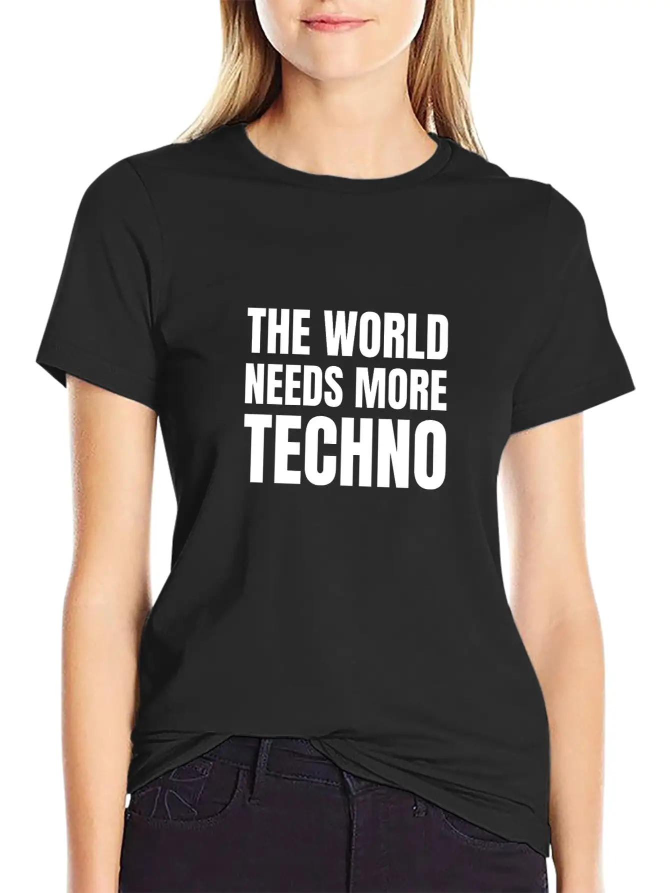 Techno | The World Needs More Techno Unisex Casual T-Shirt – Clean Design For Daily Comfort