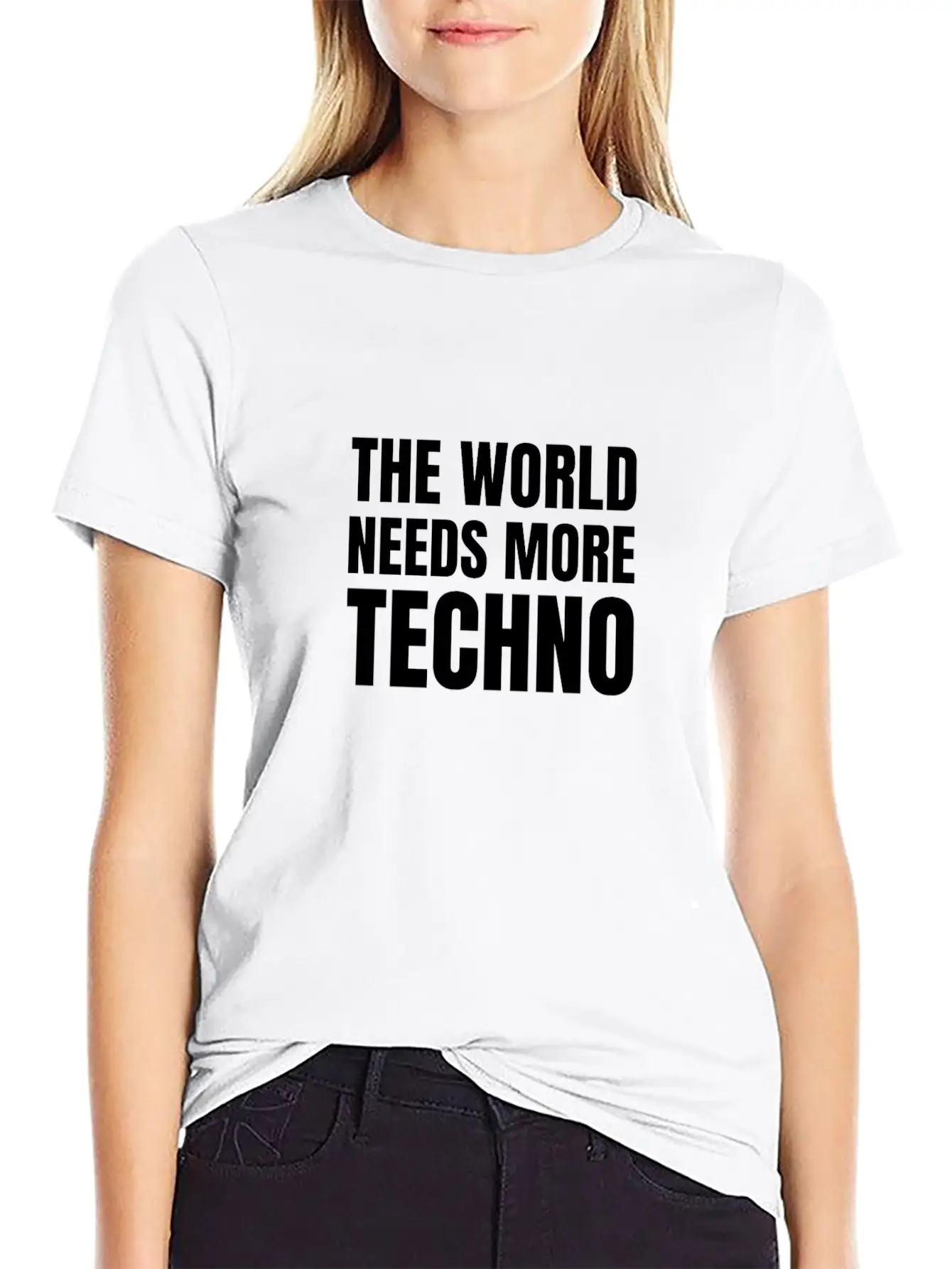 Techno | The World Needs More Techno Unisex Casual T-Shirt – Clean Design For Daily Comfort