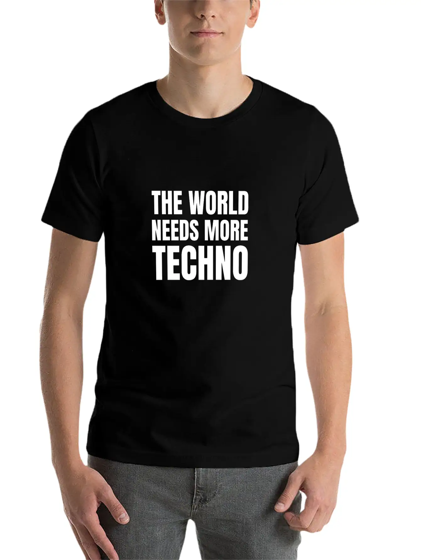 Techno | The World Needs More Techno Unisex Casual T-Shirt – Clean Design For Daily Comfort