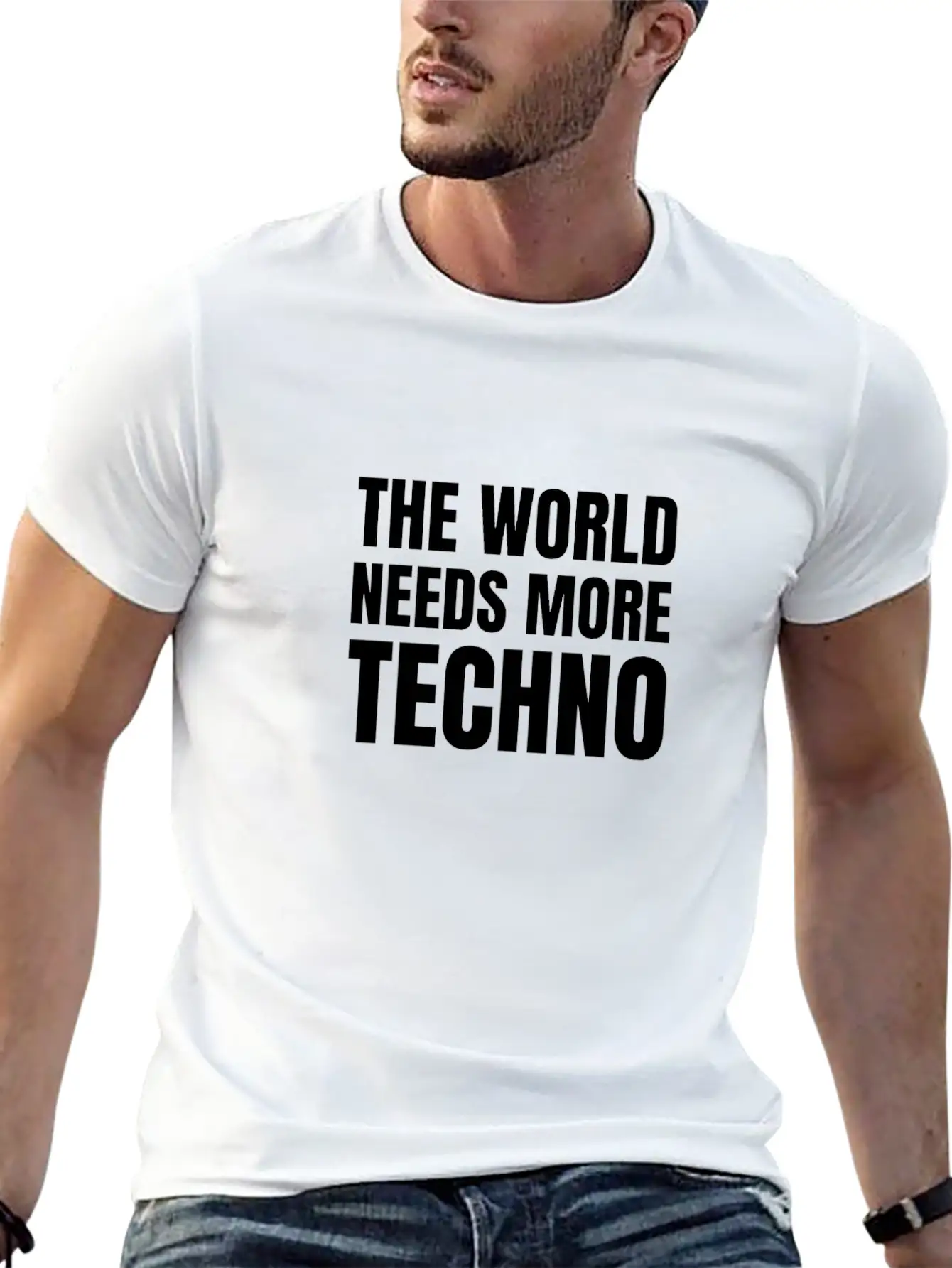 Techno | The World Needs More Techno Unisex Casual T-Shirt – Clean Design For Daily Comfort