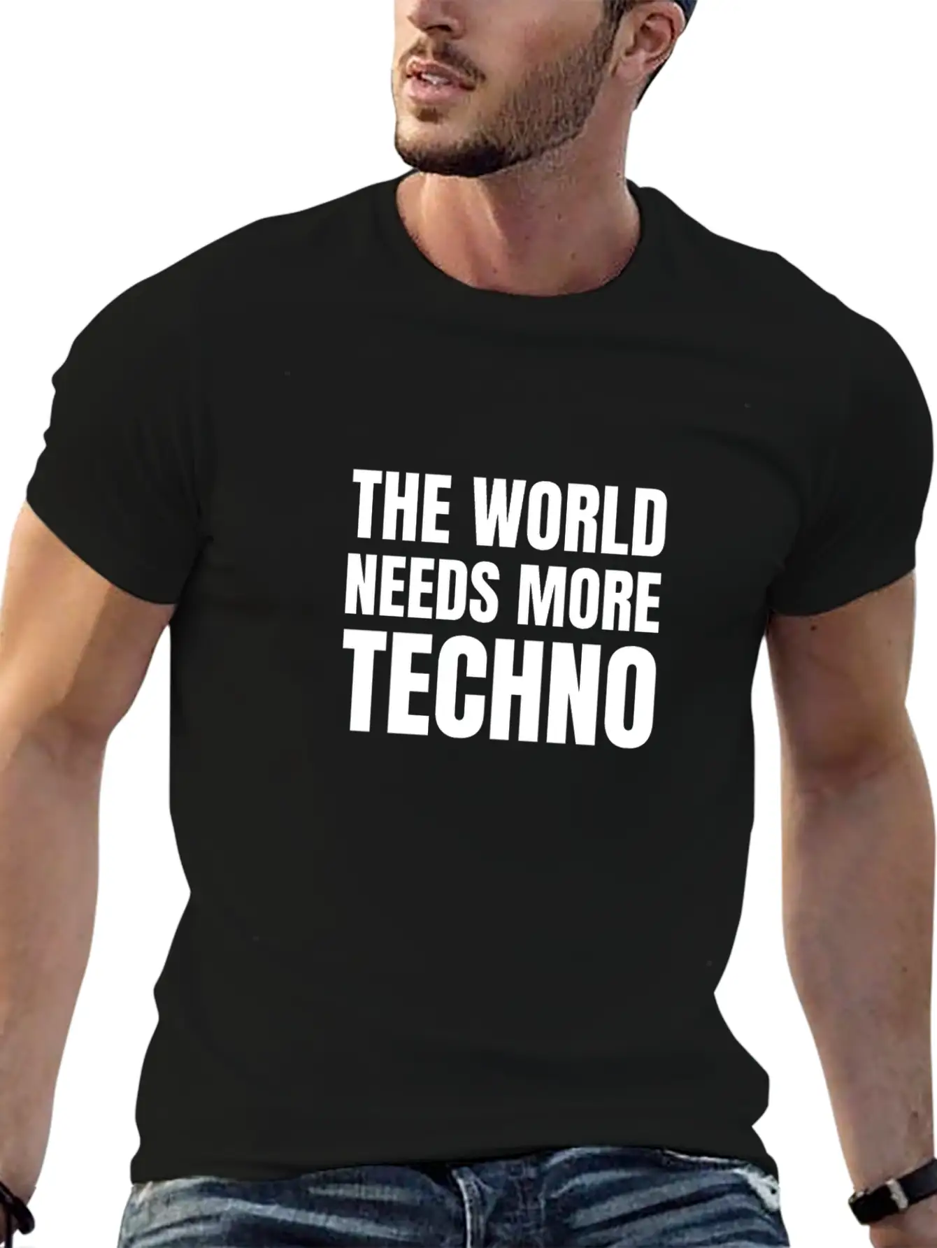 Techno | The World Needs More Techno Unisex Casual T-Shirt – Clean Design For Daily Comfort