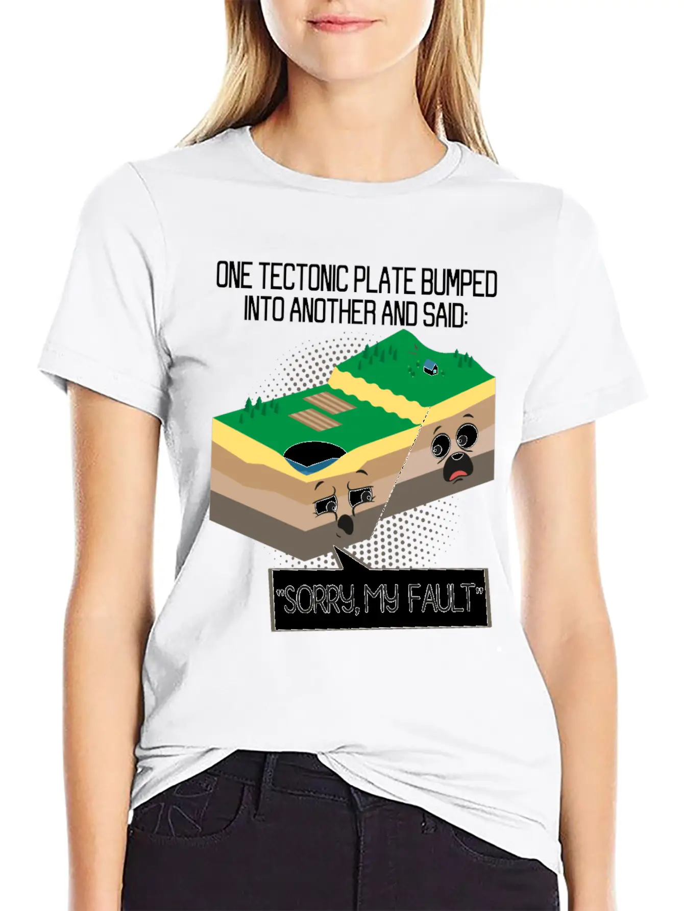 Tectonic Plate Geology Earth Science Teacher Unisex Casual T-Shirt – Clean Design For Daily Comfort