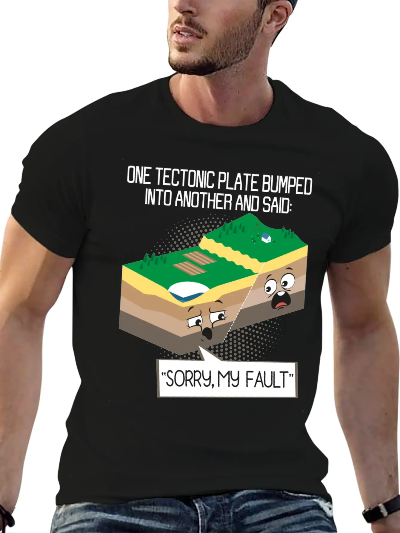 Tectonic Plate Geology Earth Science Teacher Unisex Casual T-Shirt – Clean Design For Daily Comfort