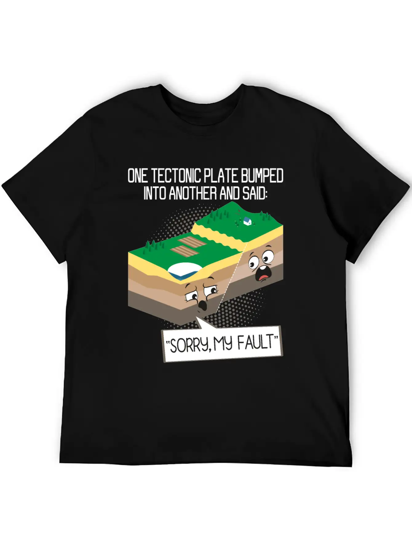 Tectonic Plate Geology Earth Science Teacher Unisex Casual T-Shirt – Clean Design For Daily Comfort