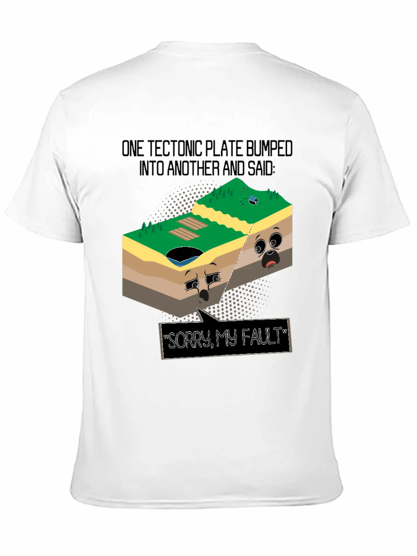 Tectonic Plate Geology Earth Science Teacher Unisex Casual T-Shirt – Clean Design For Daily Comfort
