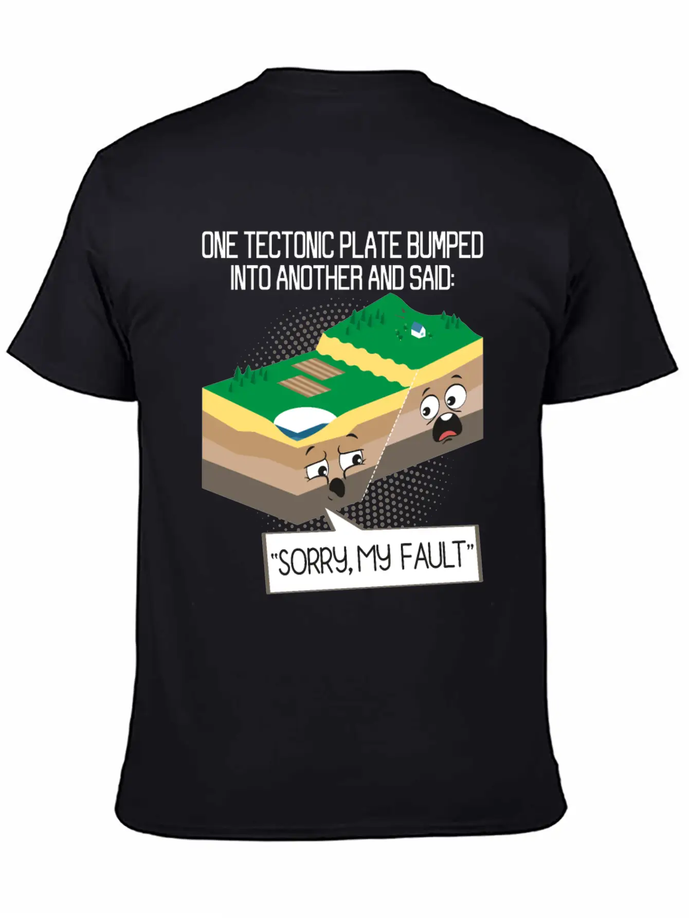 Tectonic Plate Geology Earth Science Teacher Unisex Casual T-Shirt – Clean Design For Daily Comfort