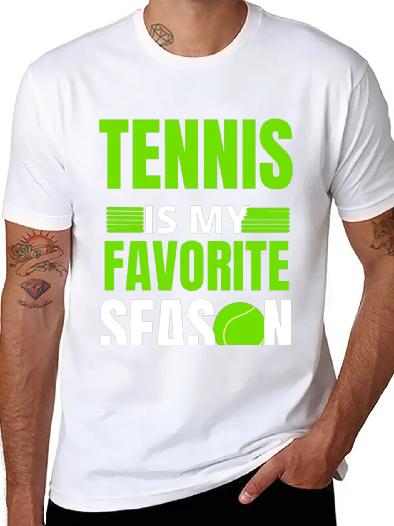 Tennis Is My Favorite Season Unisex Casual T-Shirt – Clean Design For Daily Comfort