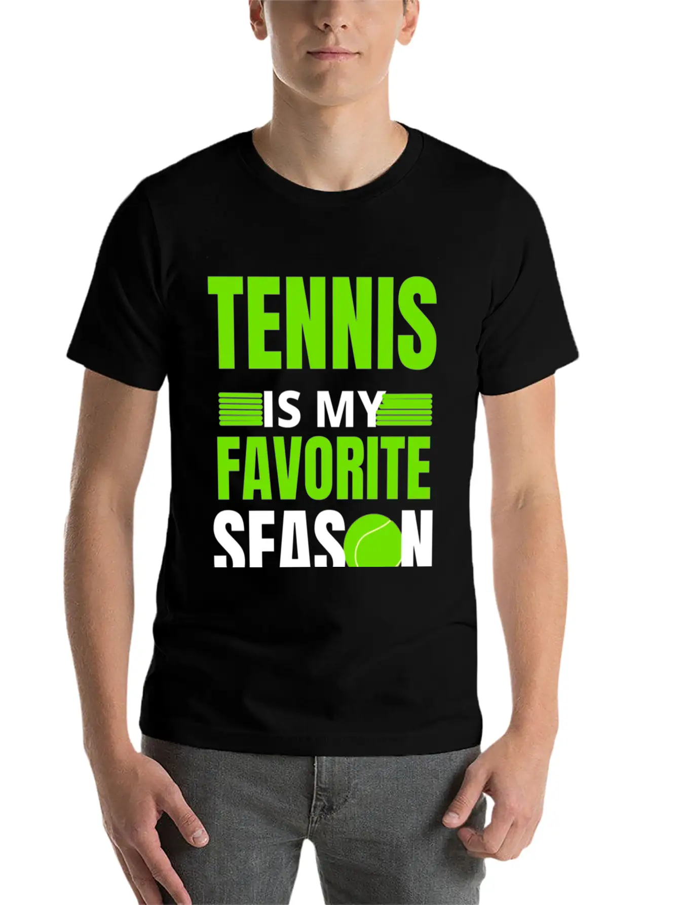 Tennis Is My Favorite Season Unisex Casual T-Shirt – Clean Design For Daily Comfort