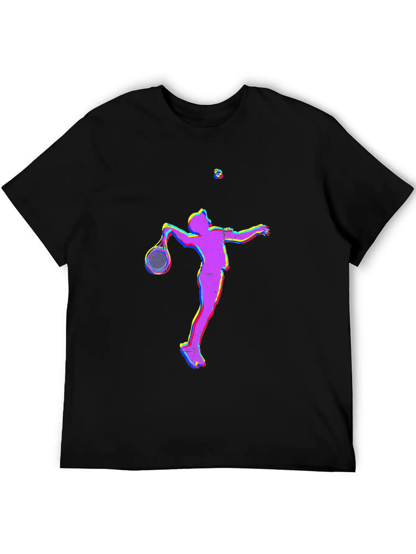 Tennis Player Vaporwave Art Tennis Silhouette Unisex Casual T-Shirt – Clean Design For Daily Comfort