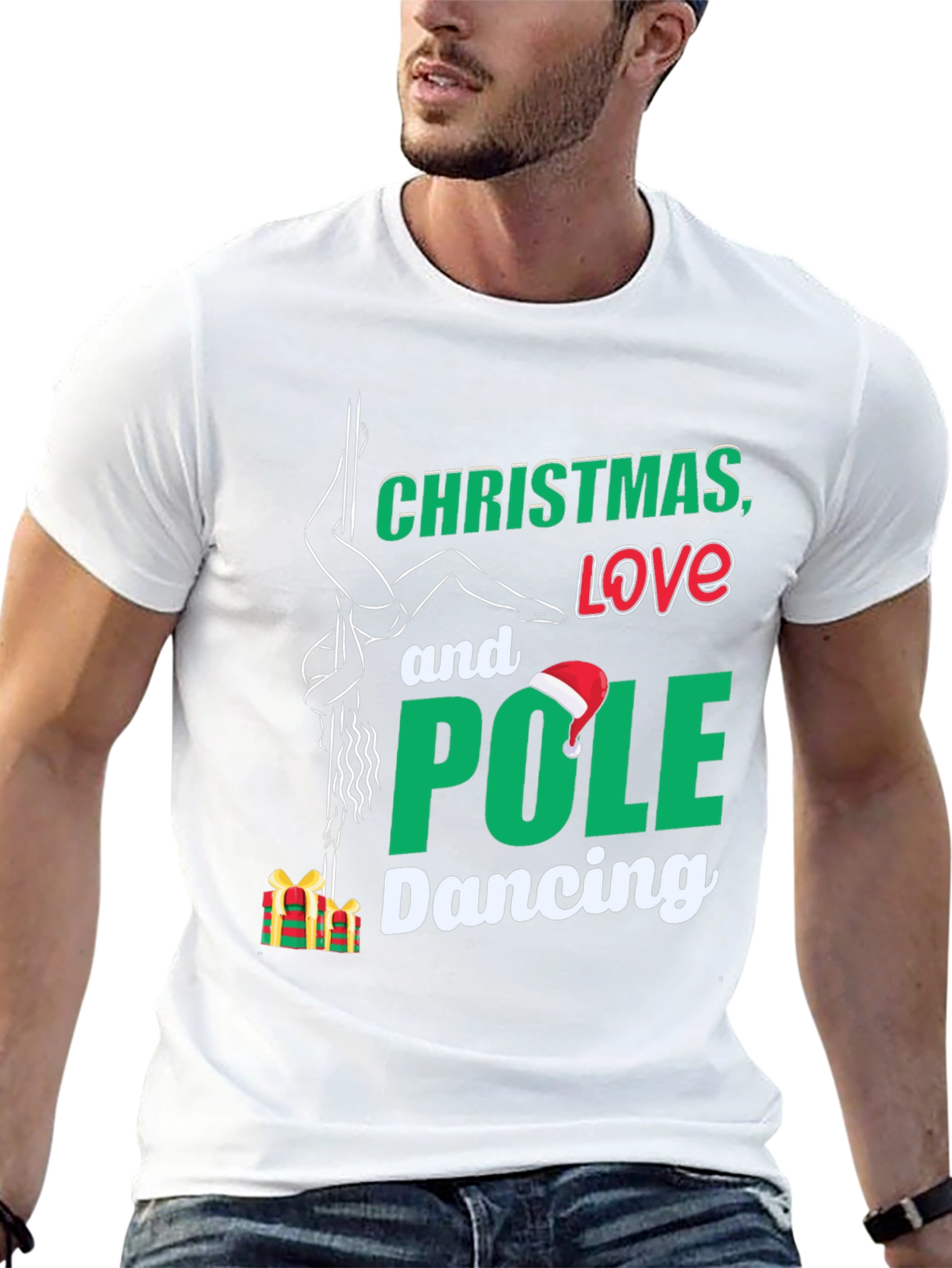 Christmas Love Pole Dancing T-Shirt