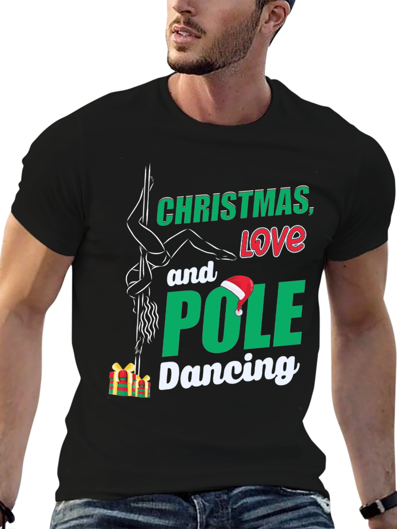 Christmas Love Pole Dancing T-Shirt