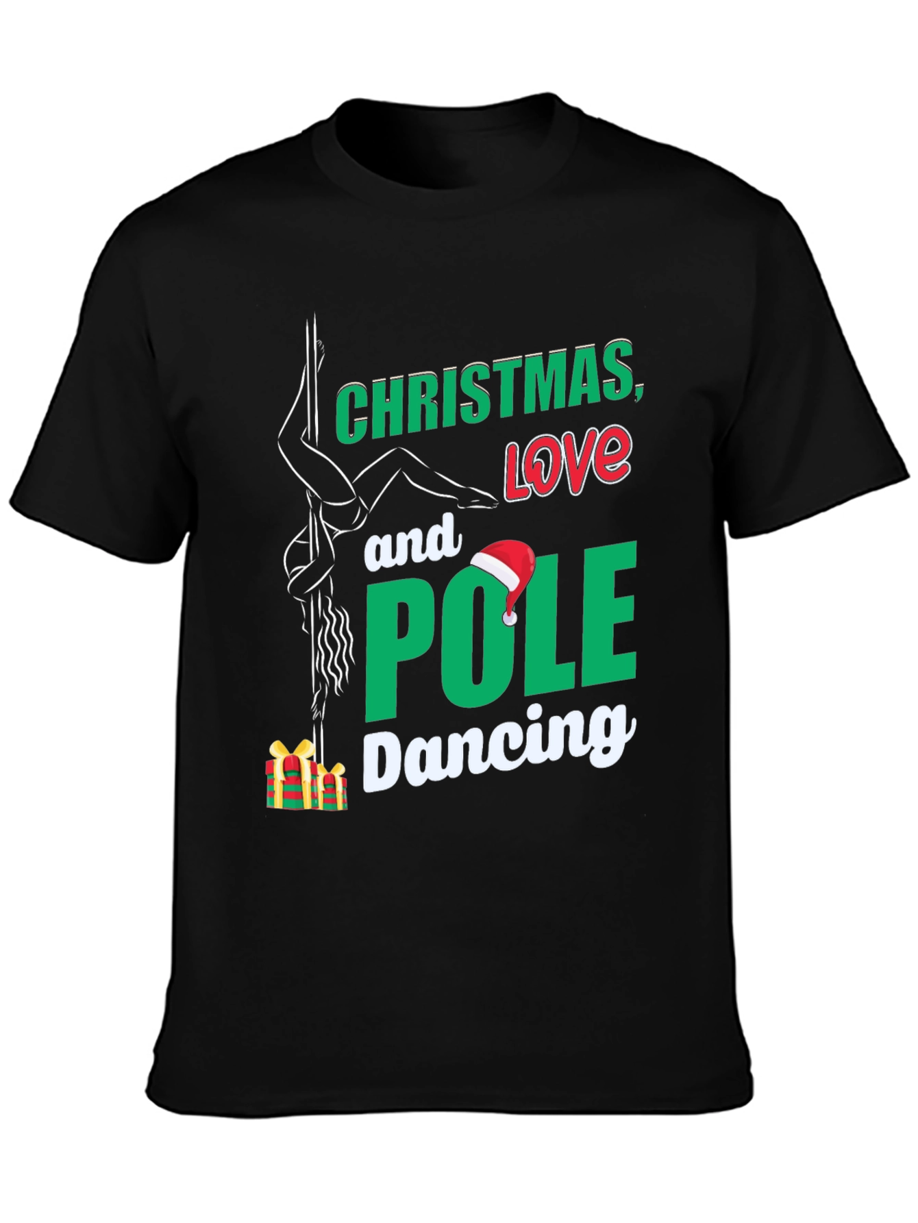 Christmas Love Pole Dancing T-Shirt