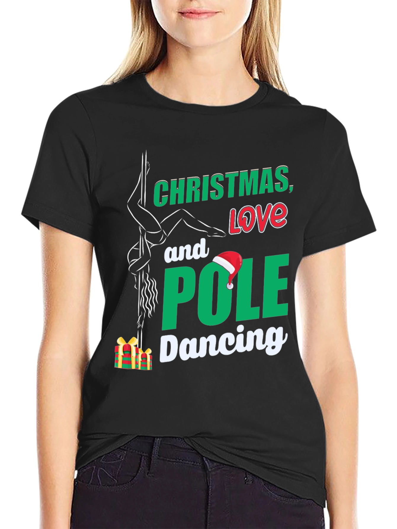 Christmas Love Pole Dancing T-Shirt