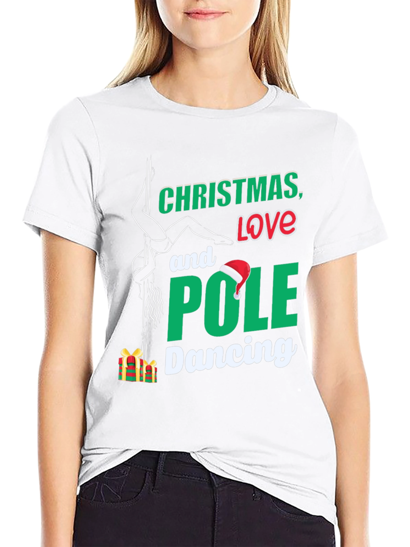 Christmas Love Pole Dancing T-Shirt
