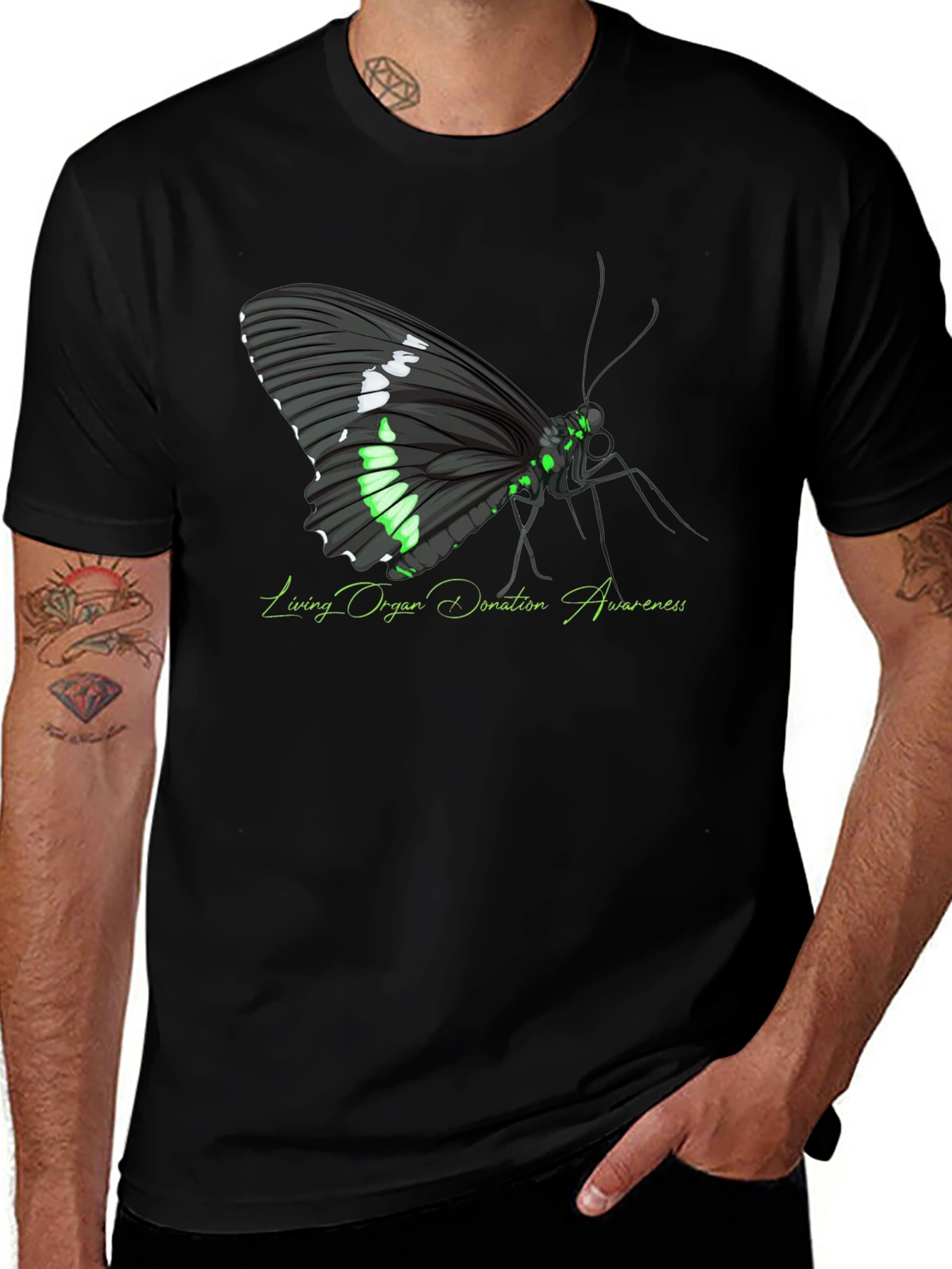 Living Organ Donation Awareness Butterfly T-Shirt