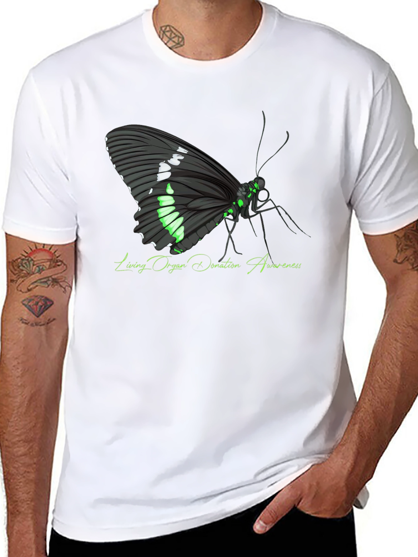 Living Organ Donation Awareness Butterfly T-Shirt