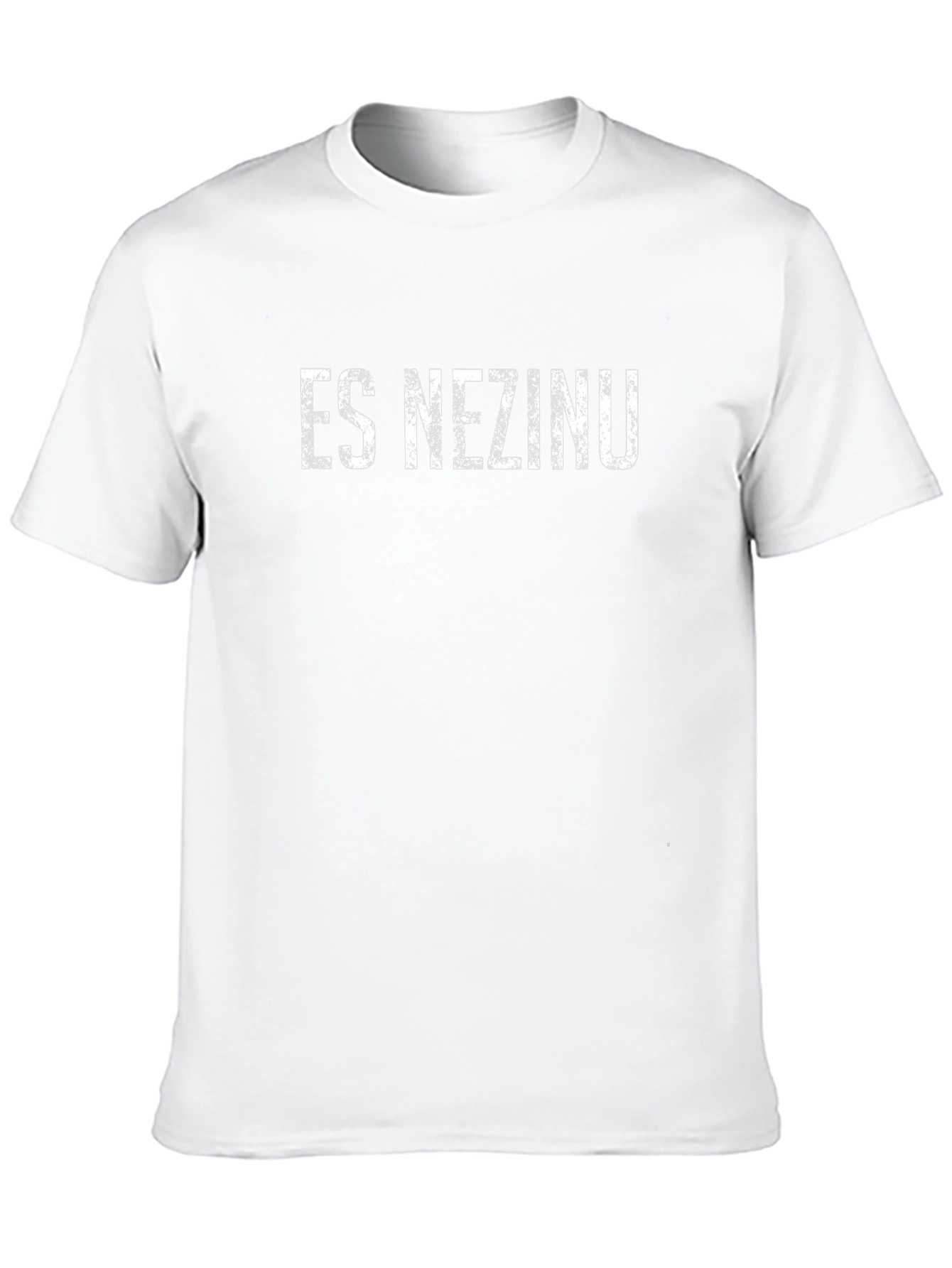 ES NEZINU Graphic Tee - Black Cotton Blend