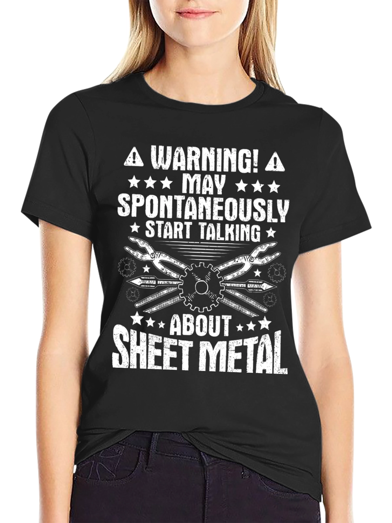 Warning Sheet Metal T-Shirt