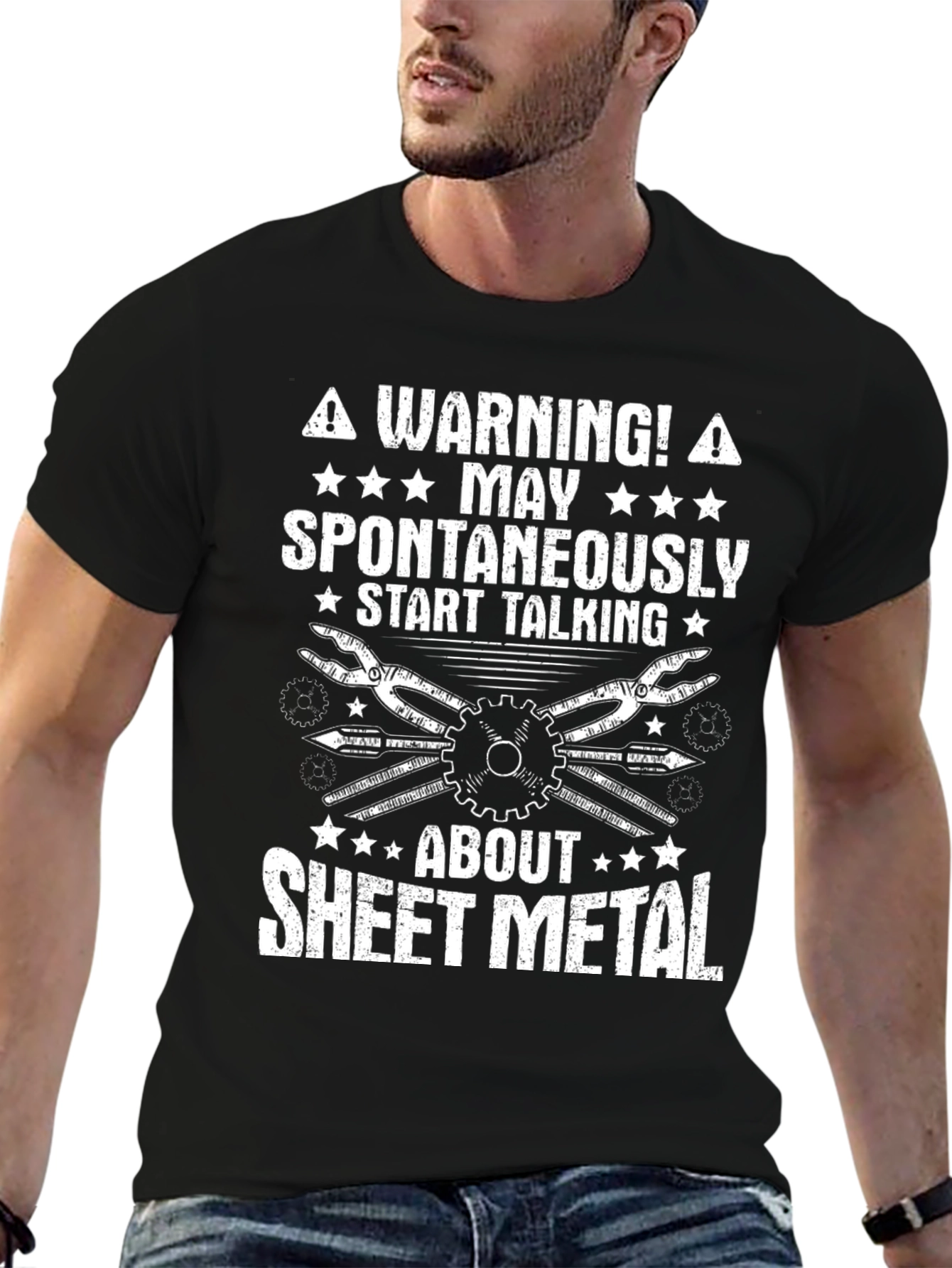 Warning Sheet Metal T-Shirt