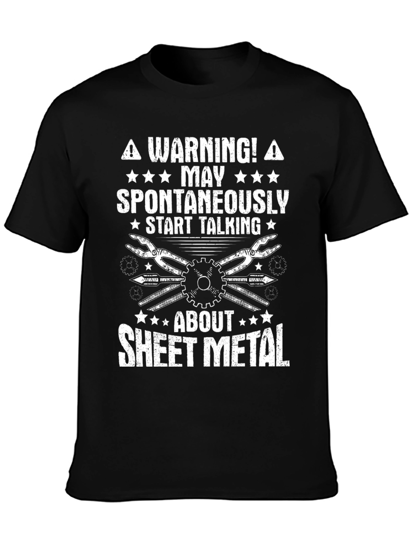 Warning Sheet Metal T-Shirt